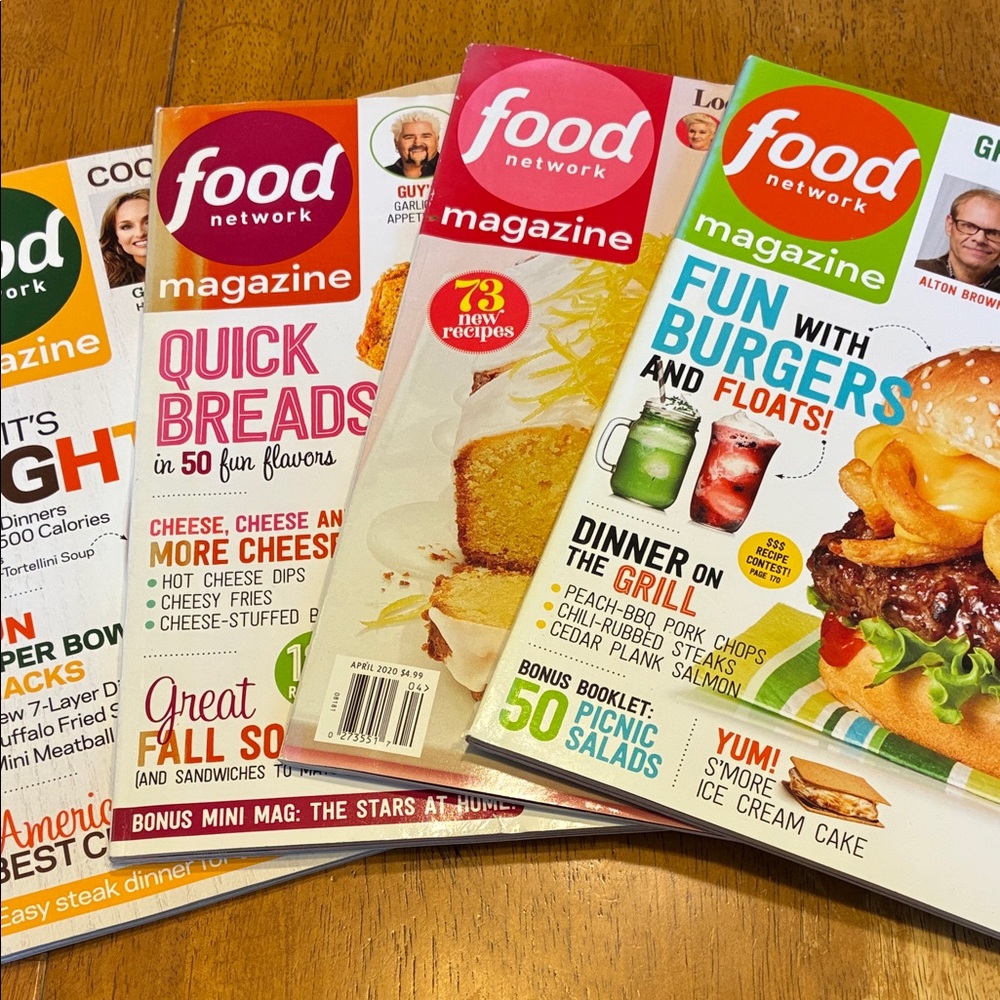Food Network Magazine Collection of four
